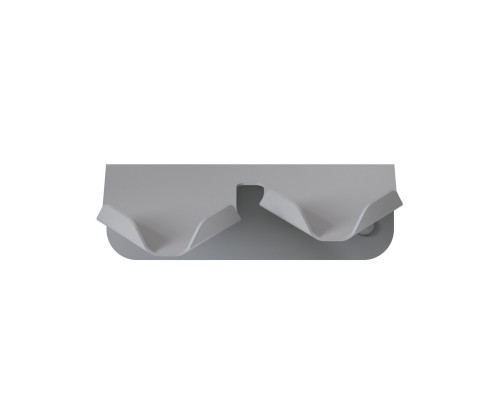 Металлическая подвесная мыльница TEMPACHE на стену для ванной, 17 см x 13 см, серебро 1 шт.