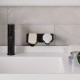 Металлическая подвесная мыльница TEMPACHE на стену для ванной, 17 см x 13 см, черная, 1 шт.