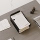 Металлический лоток органайзер для бумаги и документов TEMPACHE, 3 штуки, 15х22х31 см, черный