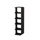 Металлическая настенная полка обувница TEMPACHE , 101х30х26 см, 5 полок, черная