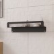 Настенная  двусторонняя полочка для ванной комнаты TEMPACHE "Light", нержавеющая сталь, 45х12х11, черная, 1 шт.
