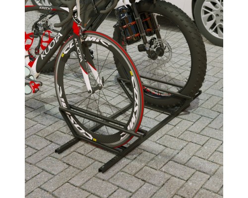 Велопарковка, Велодержатель, парковка на 2 велосипеда TEMPACHE «Double Street», сталь, 100х17х60 см, черный
