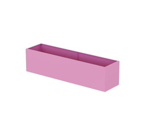 Кашпо металлическое TEMPACHE 100х25х25 см, 62,5 л, розовое