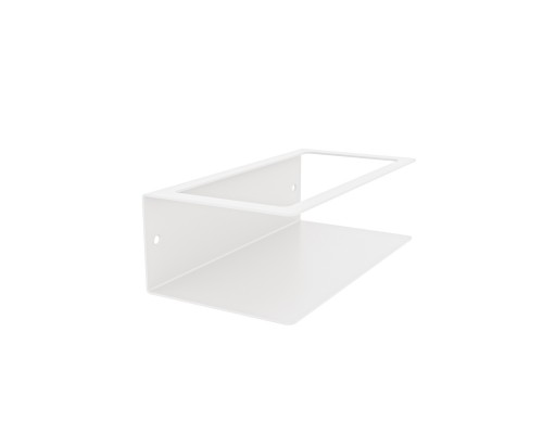 Настенная металлическая полочка для ванной комнаты "Simple" TEMPACHE из нержавеющей стали, 20х6,5х10 см, белая