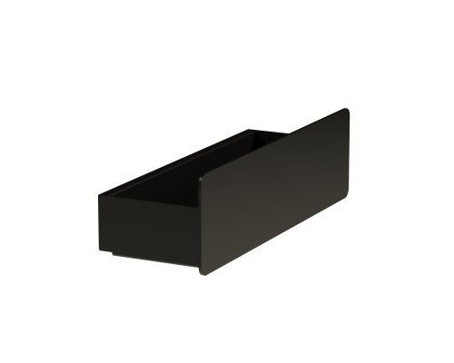 Настенная металлическая полочка для ванной комнаты TEMPACHE из нержавеющей стали, 35х12х10 см, черная