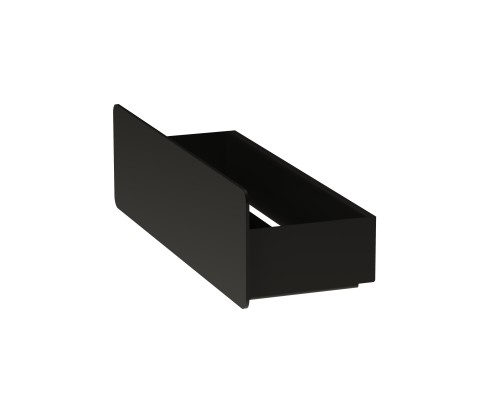 Настенная металлическая полочка для ванной комнаты TEMPACHE из нержавеющей стали, 35х12х10 см, черная
