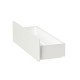 Настенная металлическая полочка для ванной комнаты TEMPACHE из нержавеющей стали, 35х12х10 см, белая