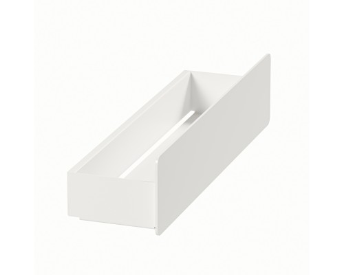 Настенная металлическая полочка для ванной комнаты TEMPACHE из нержавеющей стали, 45х12х10 см, белая