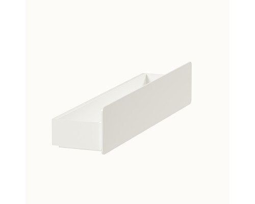 Настенная металлическая полочка для ванной комнаты TEMPACHE из нержавеющей стали, 55х12х10 см, белая