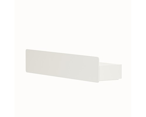 Настенная металлическая полочка для ванной комнаты TEMPACHE из нержавеющей стали, 55х12х10 см, белая