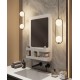 Зеркало для ванны интерьерное с полками TEMPACHE 48х74х14 см, белое, 1 шт.