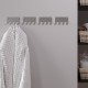 Набор настенных самоклеящихся крючков на стену из нержавеющей стали с 4-мя крючками для ванной, для кухни, для дома, для комнаты, серебристый, 4 шт.