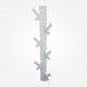 Вешалка в прихожую настенная металлическая TEMPACHE "Стрелочки" для одежды и аксессуаров, 90х20х8 см, белый
