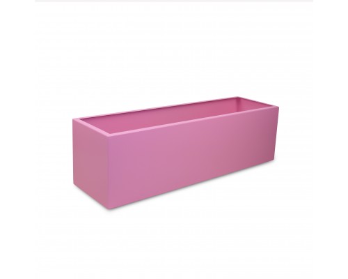 Кашпо металлическое TEMPACHE 68х20х20 см, 24 л, розовый