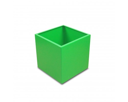 Кашпо напольное металлическое TEMPACHE 30х30х30 см, 27л, зеленый