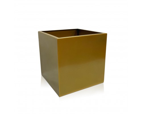 Кашпо напольное металлическое TEMPACHE 30х30х30 см, 27л, золото