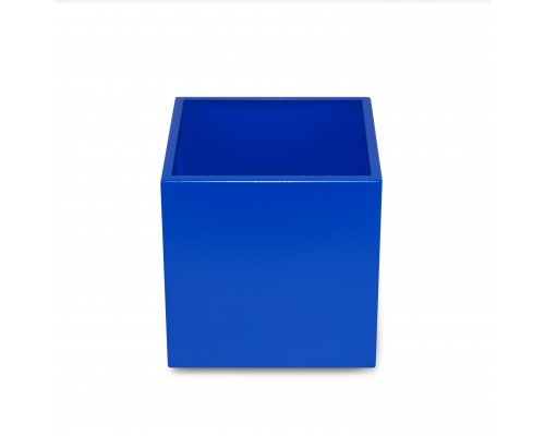 Кашпо напольное металлическое TEMPACHE 30х30х30 см, 27л, синий