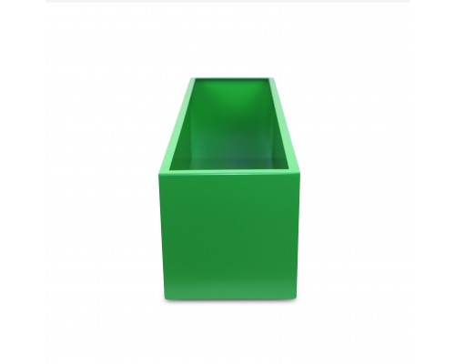 Кашпо металлическое TEMPACHE 68х20х20 см, 24 л, зеленый