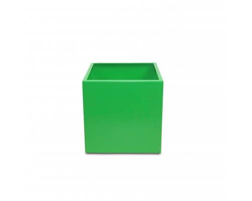 Кашпо напольное металлическое TEMPACHE 25х25х25 см, 15 л, зеленый