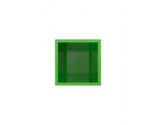 Кашпо напольное металлическое TEMPACHE 30х30х30 см, 27л, зеленый