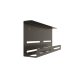Подвесной настольный органайзер для проводов, кабелей, зарядок с держателем сетевого фильтра или удлинителя TEMPACHE, 40х18х8 см, черный